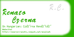 renato czerna business card